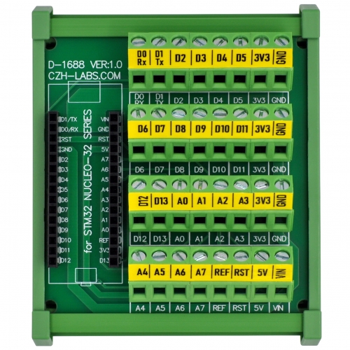 DIN Rail Mount Screw Terminal Block Breakout Board Module for STM32 Nucleo-32