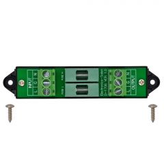 AC Live/Neutral Dual Channel 12 to 250V 6.3Amp Fuse Moudle, Screw Mount, D-1706GP