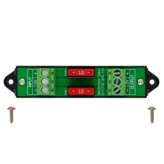 DC Dual Channel +/- 5 to 58V 10Amp ATO Fuse Moudle, Screw Mount, D-1705GP