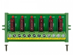 Screw Mount DC 5 - 58V 6 Channel ATO Fuse Module, CZH-LABS D-1707P/58V