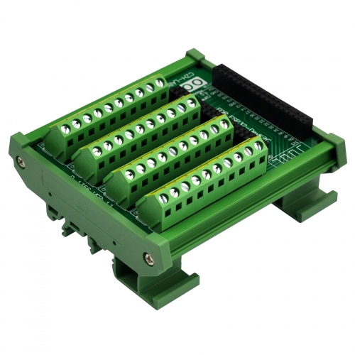 DIN Rail Mount Screw Terminal Block Breakout Module Board for