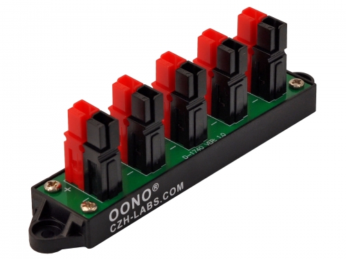 5-Position DC Power Distribution Block Module, 30Amp 60V, for Anderson Powerpole Connectors