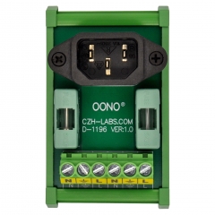 Fused AC250V IEC320 C14 Inlet Power Module, with Dual 6.3Amp Fuse Protection, DIN Rail Mount