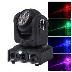 1pcs 10w + 4X12W RGBW PFEILER LED Mini-Moving-Head-Licht