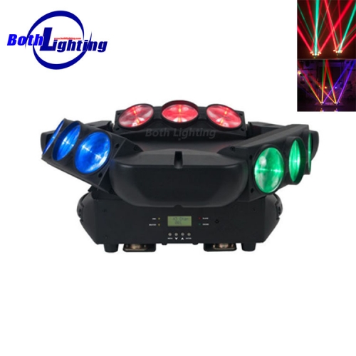 hohe Helligkeit 9 * 10W RGBW 4IN1 Spider Moving Head Licht