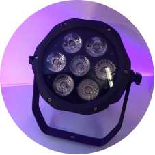IP65 imperméable 7x18w RGBAW UV 6in1 led pair lumière