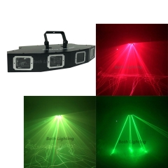 Effet laser à 4 lentilles RVB polychrome Lumière