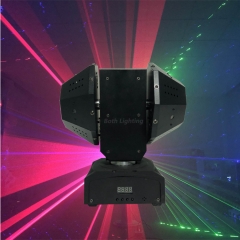 Luz de cabeza móvil con efecto láser RGB de 10 lentes