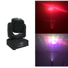 Luz principal movente do efeito do laser do RGB