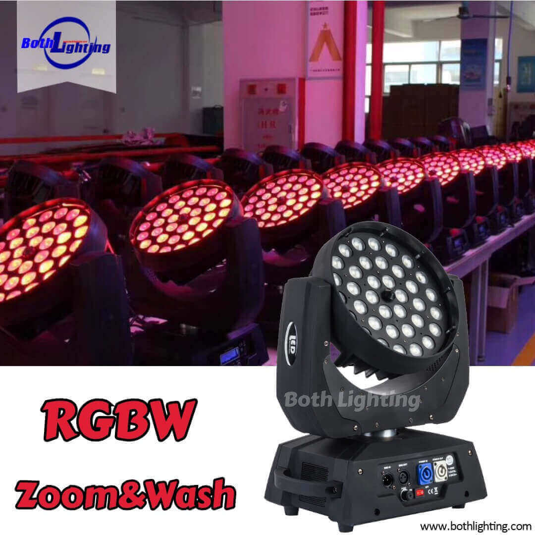 Lumières de divertissement de lavage de zoom de tête mobile 36X10W