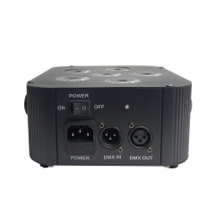 6X18W RGBWA UV 6 en 1 Batería de potencia inalámbrica DMX LED Par plano con control remoto RF