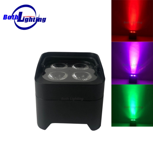 4*18W RGBWA UV 6in1 LED mini Battery Par Light con control remoto