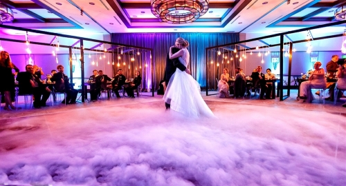  Máquina de humo de hielo seco de 4000 W, máquina de niebla con  efecto de etapa de boquilla, máquina de niebla baja para bodas, fiestas y  eventos : Instrumentos Musicales