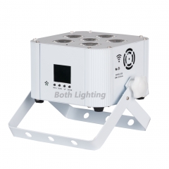 iluminación led inalámbrica 6X18W RGBWA UV 6 en 1 batería inalámbrica DMX LED Flat Par