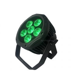 6*18 w RGBWA + UV 6 em 1 LED à prova d'água bateria par luz