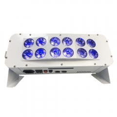 12x18W RGBWA+UV inalámbrico Dmx Battery Wash uplights con control remoto WIFI