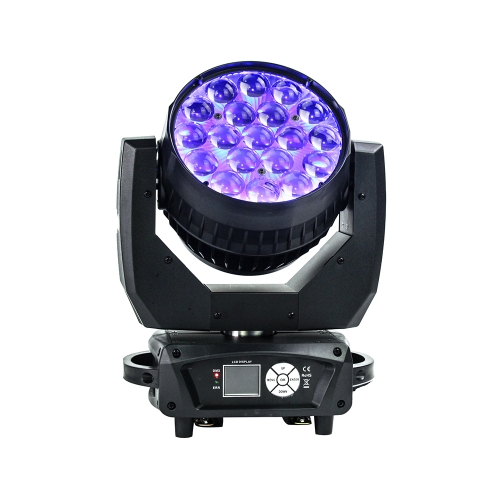 Foco de cabeza móvil LED Aura 19x15w RGBW Wash con zoom