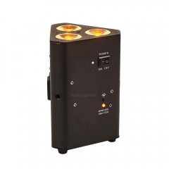 Pro Night Club Decor Uplight 3 x 18 W RGBWA + UV Wireless Battery LED-Mini-Par-Lichter