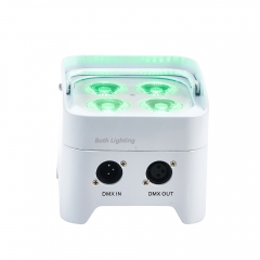 S4 mini 4 * 18w RGBWA + UV 6in1 LED mini batterie Par lumière avec télécommande