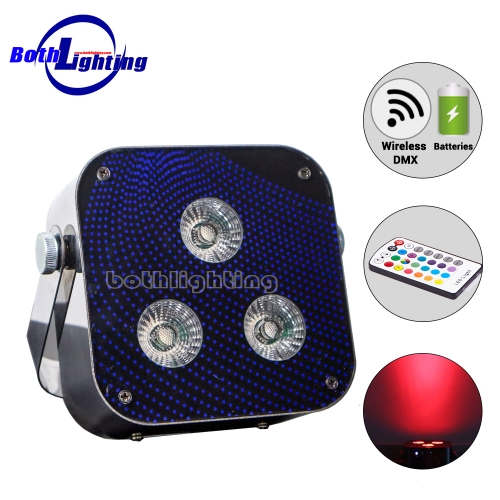 Mini foco LED 3X12W Tres LED con control remoto RF