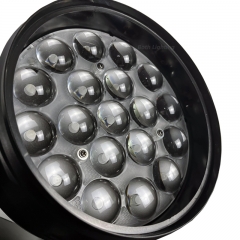 Cabeça móvel com zoom de lavagem de feixe de LED 19x15W RGBW