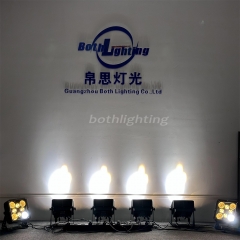 Bothlighting 4pcs × 50W lavagem de parede (branco quente) + 4pcsx10W feixe (âmbar) LED PAR LIGHT