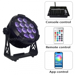 IP54 waterproof 12*18W RGBWA UV 6in1 wireless dmx battery powered led par light