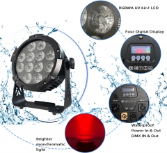 IP54 водонепроницаемый 12*18 Вт RGBWA UV 6in1 беспроводной светодиодный светильник DMX с батарейным питанием