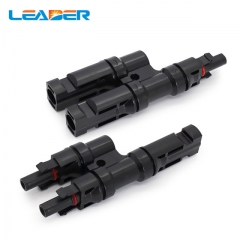 1 Pairs TUV IP67 Solar PV MC4 Branch Connectors T Branch 2 to 1 Connector Male Female Adapter For Solar Connector