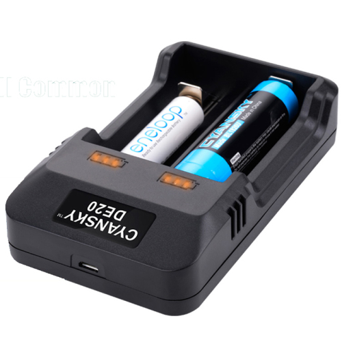 Dual-slot USB Smart Charger for Ni-MH, NiCd and Li-ion batteries
