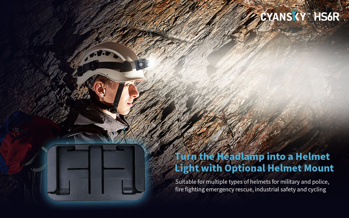 LED headlamp for caving, cycling and hiking, outdoor LED headlamp