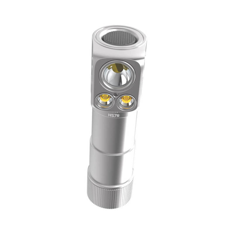 2800 Lumens Rechargeable Silver Head Flashlight