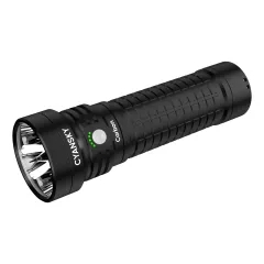 2000 Lumens No Dimming No Overheating LiFePO4 Rechargeable Searching Flashlight Carbon