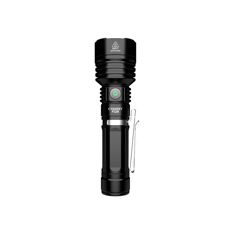 3000 Lumens 650m Palm-sized Rechargeable Searching Flashlight P32R