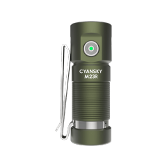 1200 Lumens White & Red Rechargeable Mini Flashlight M23R