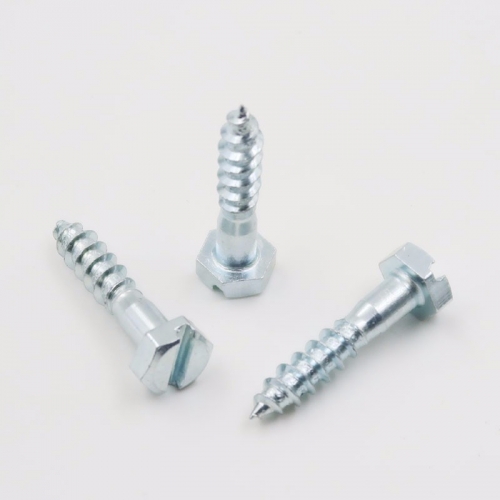 Customized Slotted Hex Wood Screw
