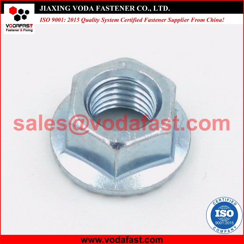 Standard Hex Flange Nuts made of Steel and Stainless Steel