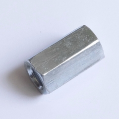 Hex Long Coupling Nut made of Steel and Stainless Steel