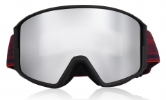 Wholesale CE Certification Ski Goggles that Fit Over Glasses Function and Blue Mirrored Ski Goggles