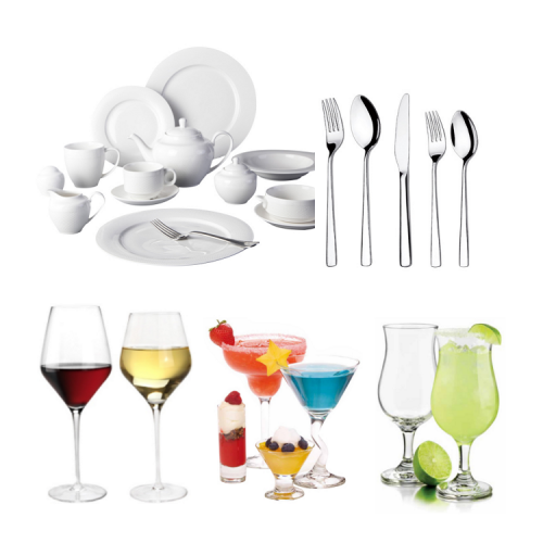 Hotel Restaruant Dinnerware / Cutlery / Glassware sets