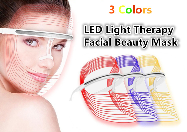 Download Facial Skincare Led Mask With Yellow Blue And Red Light Yellowimages Mockups