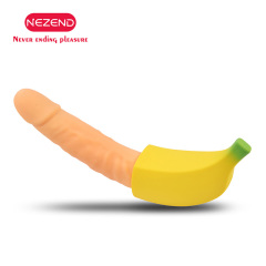 Silicone USB Waterproof 7 Modes Banana Dildo Adult Products Sex Toy For Women