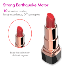 Lady Small Lipstick Easy Carry USB 10 Speeds