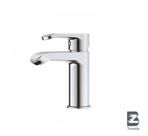 L-6007 Single-Handle Bathroom Water Tap Basin Faucet in Chrome