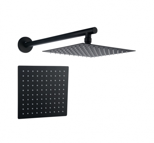 Top Shower Head 304 s.s Black Matte