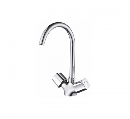 Laundry Sink Faucet Chrome Double Handle