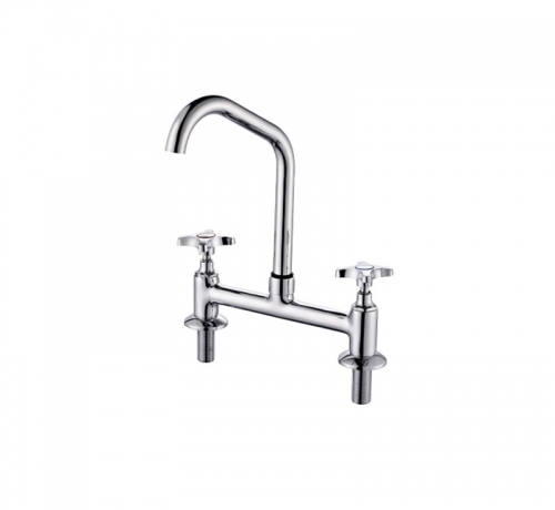 Two Hole Two Handles Kitchen Faucet 8 inch