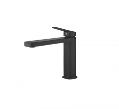 Bathroom Water Tap Basin Faucet in Black Matte