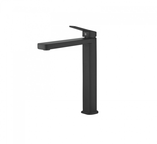 Sanitary Ware Tall Bathroom Washbasin Faucet Black Matte