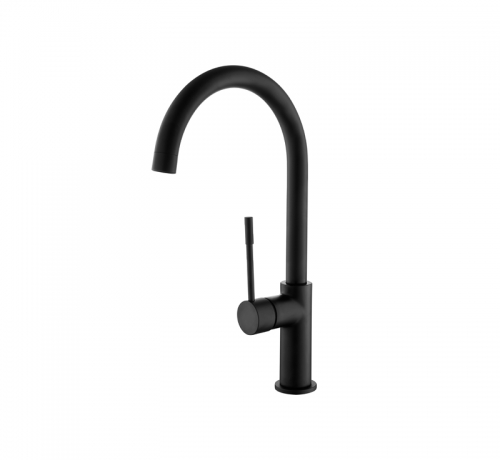 Single Handle Laundry Sink Faucet Black Matte